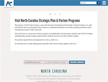 Tablet Screenshot of partners.visitnc.com