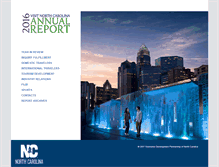 Tablet Screenshot of annualreport.visitnc.com